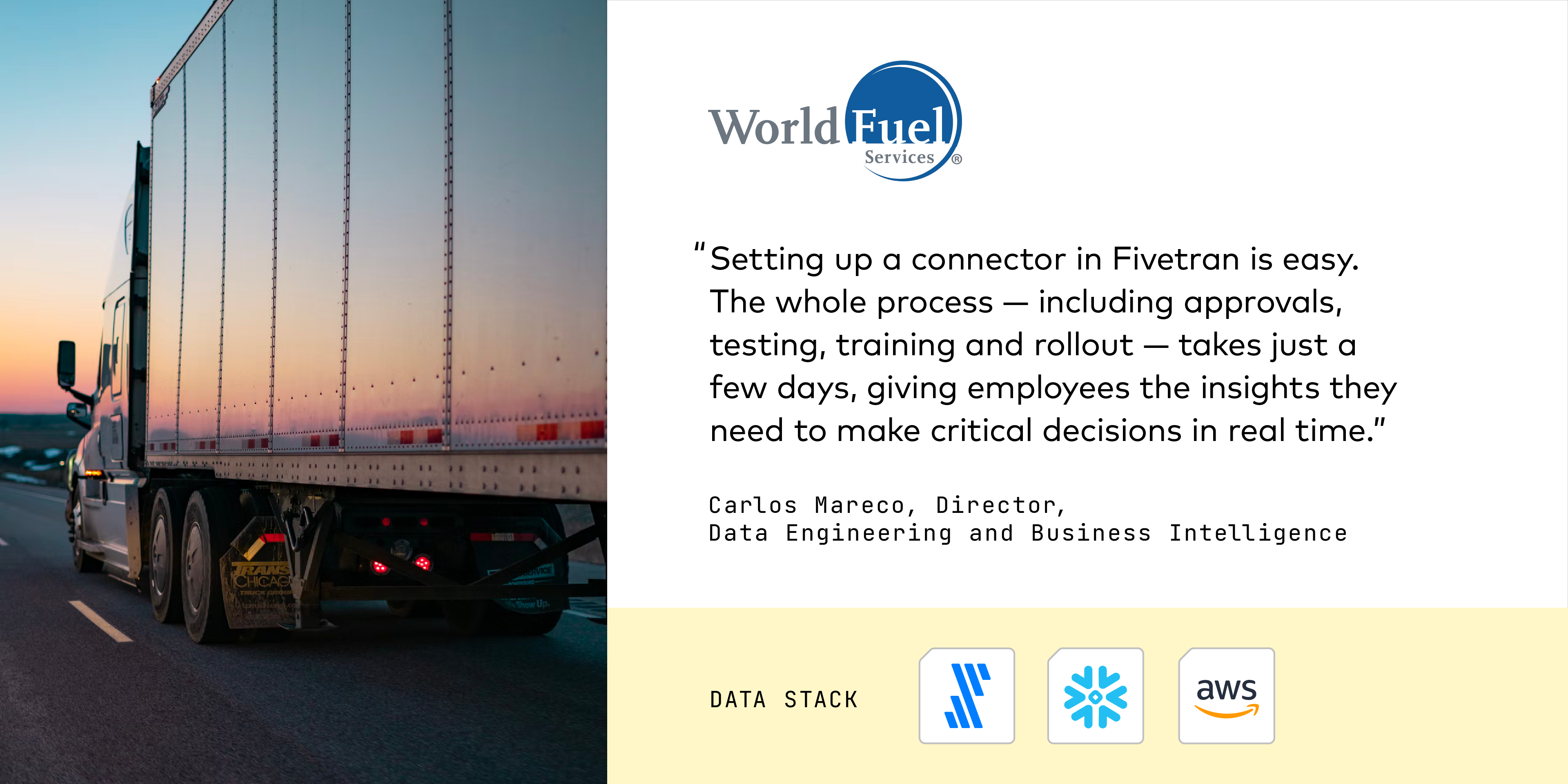 Fivetran and Snowflake enable business agility for World Fuel Services